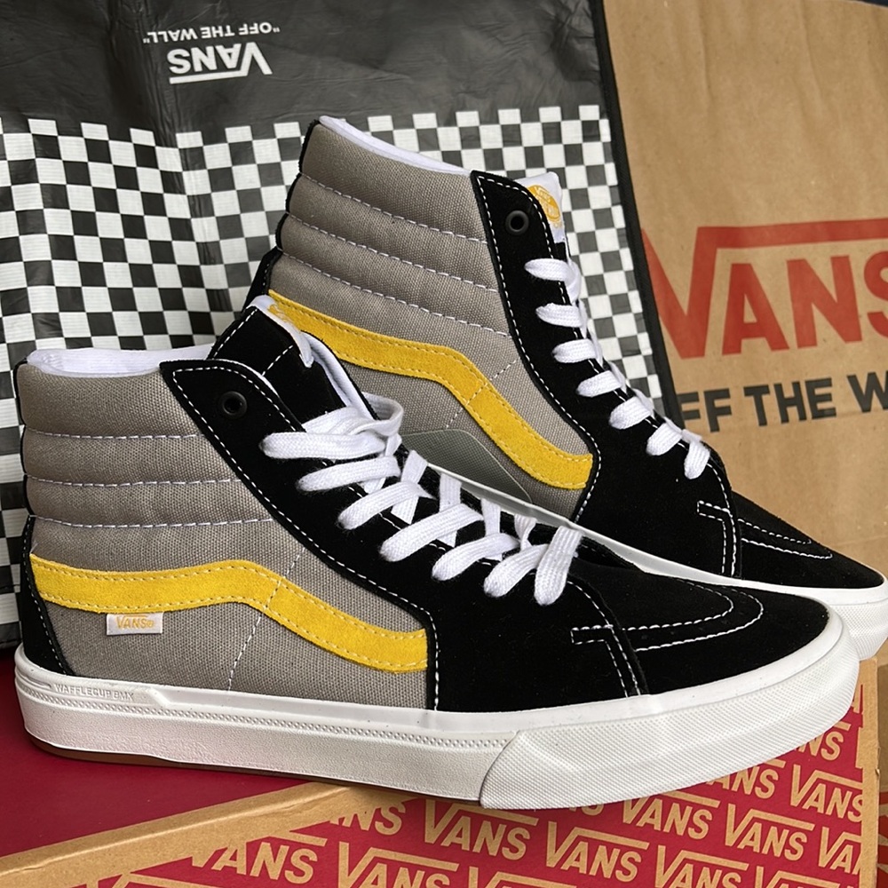 Vans BMX Sk8-Hi Black/Grey/Gold Women’s sneakers - Picture 7 of 16
